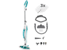 Escoba de vapor - Polti Vaporetto SV450 Double, 0.3 l, 1500 W, Hasta 5 bares, 2.7  m², Blanco y verde