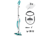 Escoba de vapor - Polti Vaporetto SV450 Double, 0.3 l, 1500 W, Hasta 5 bares, 2.7  m², Blanco y verde