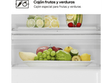 Frigorífico combi integrable - LG GTFN256SET, No Frost, 177 cm, 233 l, Metal Fresh, Sin panelar