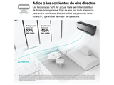Aire acondicionado Split 1 x 1 - LG MIRROR12X, 3010 fg/h, Freeze Cleaning, ThinQ™, Antracita espejo