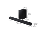 Barra de sonido - Samsung HW-Q600H/XC, Bluetooth, Inalámbrico, 320 W, Negro