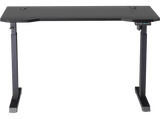 Mesa gaming - Newskill Belenor PRO, MFD + Metal, Ajustable en Altura 72-122 cm, Soporte Auriculares, Negro