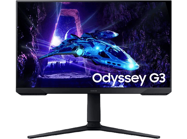 Monitor gaming - Samsung Odyssey G3 LS24DG304EUXEN, 24 " Full-HD, 100 Hz, 1 ms, IPS, Altura ajustable, Negro
