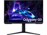 Monitor gaming - Samsung Odyssey G3 LS24DG304EUXEN, 24  Full-HD, 100 Hz, 1 ms, IPS, Altura ajustable, Negro