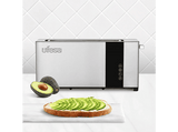 Tostadora - Ufesa Plus Delux, 1050 W, 1 Ranura, 1 Rebanada, 7 Niveles de Tostado, Pantalla Digital LCD, Acero inoxidable negro