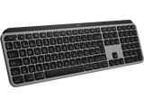Teclado inalámbrico - Logitech MX Keys S para Mac, Bluetooth, Retroiluminación, Teclas personalizables, Multidispositivo, Accesos directos, Gris