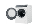Lavadora carga frontal - Haier X9 Series HW100-BD14387US, 10 kg, 1400 rpm, Autodosificación, Función Vapor, Aquastop, Blanco