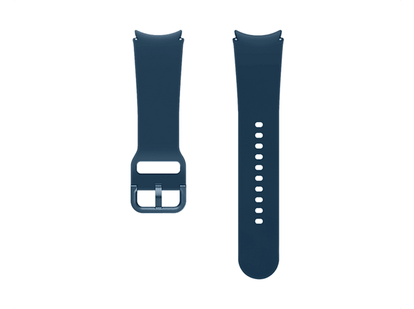 Correa - Samsung ET-SFR93SNEGEU, Para Galaxy Watch 6, 5, 4 y 3, Fluoroelastómero, Resistente al sudor, Talla S/M, Azul