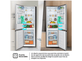 Frigorífico combi - Hisense RB390N4BCC, No Frost, 186 cm, 304 l, Micro Vents Cooling, Motor Inverter, Inox