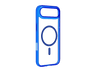 Funda móvil - CellularLine ICONIC MAG, Para iPhone 17 Air, Ultrarresistente, MagSafe, Azul y Transparente
