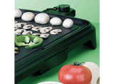 Plancha de asar - Jata JEGR1241, 2200 W, Recubrimiento antiadherente libre de PFOA. Xylan® Plus de Whitford, 500x250 cm, Negro