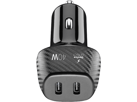 Cargador coche - CellularLine CAR MULTIPOWER, Universal, Tipo C, 40 W, Negro
