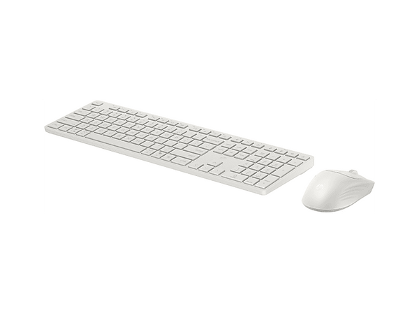 Pack Teclado + Ratón - HP 490C, Inalámbrico, Teclas programables, Multidispositivo, Bluetooth, Blanco