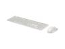 Pack Teclado + Ratón - HP 490C, Inalámbrico, Teclas programables, Multidispositivo, Bluetooth, Blanco