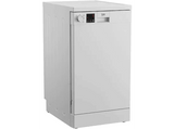 Lavavajillas - Beko DVS05024W, Independiente, 10 servicios, 5 programas, WaterSafe™, 44.8 cm, Blanco
