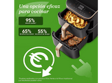 Freidora de aire - Cosori Turbo Tower Pro Smart™ Chef Edition, 2630 W, 10.8 l, 2 cestas, 30º - 230ºC, Wifi, Negro