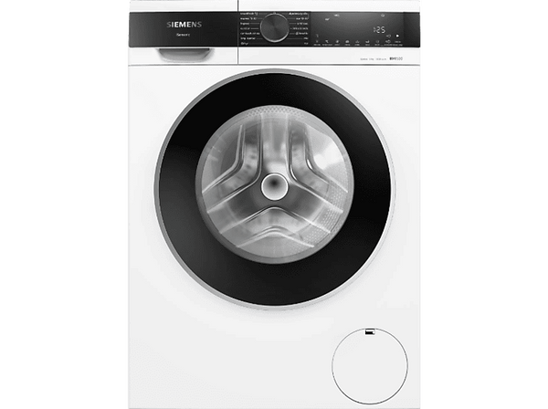 Lavadora carga frontal - Siemens WG44G2ZAES, Serie IQ500, 9 kg, 1400 RPM, 17 programas, Smart Finish, programa AntiManchas, Blanco