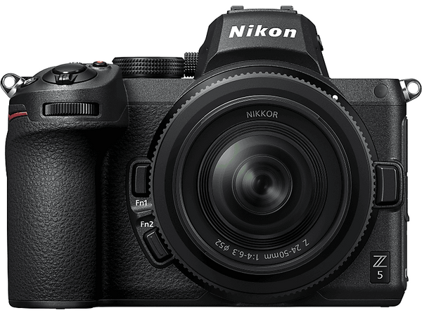 Cámara EVIL - Nikon Z5, Full Frame, Con objetivo Nikkor 24-50 mm F/4-6.3, 24.3 MP, WiFi, Bluetooth, Negro