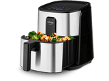 Freidora de aire - Ufesa Hawk, 1500 W, 6 l, 6 programas, Temporizador hasta 60 min, Función vapor, Negro