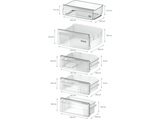 Frigorífico combi integrable - Siemens KI96NVFD0,Serie IQ300, No Frost, 193.5 cm, 290 l, Gran capacidad, Auto Airflow,  Inox
