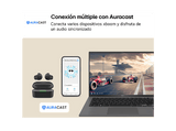 Auriculares True Wireless - LG BUDS, 30 h, Resistencia al agua IPX4, Cancelación de ruido, Negro
