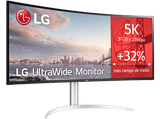 Monitor - LG 40WP95CP, 39.7, 5.120 x 2.160 píxeles, 5 ms, 72 Hz, HDMI x2, DisplayPort x2, Blanco