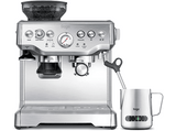 Cafetera superautomática - Sage SES875BSS2EEU1A Barista, 15 bar, 1850 W, 2 tazas, Sistema ThermoJet, Inox