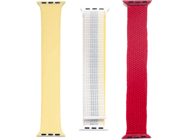 Pack Correas - Friendly License Sport Mix, Apple Watch 38/40/41 mm, Amarillo, Beige, Rojo