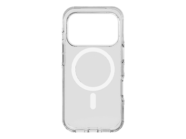 Funda móvil - CellularLine GLOSS MAG, Para iPhone 17 Pro Max, Compatible con MagSafe, Ultrarresistente y con certificación MilitaryTest, Transparente