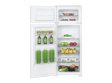 Frigorífico dos puertas - Candy CFBD2450/2ESH, Cíclico, 145 cm, 205 l, Integrable, Estantes de Cristal, Sin panelar