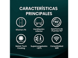 Frigorífico combi - Hisense RB3K330SAIC, No Frost, 185.6 cm, 330 l, Kitchen Fit, WiFi, Acero inoxidable