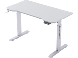 Mesa gaming - Newskill Belenor PRO, MFD + Metal, Ajustable en Altura 72-122 cm, Soporte Auriculares, Blanco