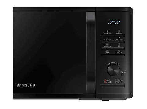 Microondas con grill - Samsung MG23K3515AK/E1, 2300 W, 6 niveles de potencia, 23 l, Negro