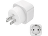 Adaptador enchufe - Hama EU-USA, Tipo B, Tipo C, 100 - 250 V, 15 A, Blanco