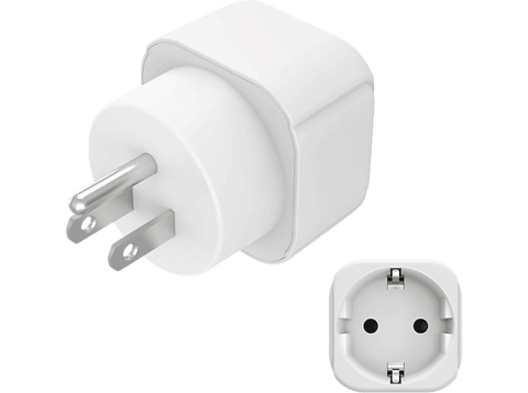 Adaptador enchufe - Hama EU-USA, Tipo B, Tipo C, 100 - 250 V, 15 A, Blanco