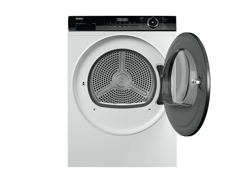 Secadora - Haier  I-Pro Series 3 HD90-A3939-IB,  9kg, Bomba de calor, Motor Inverter, Antiarrugas, 15 programas, Blanco