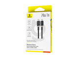 Cable USB - Baseus Dura, Tipo-C a Tipo-C, 100 cm, 240W, Carga rápida, Ultrarresitente, Negro y Dorado