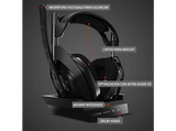 Auriculares gaming - Astro A50, De diadema, Inalámbricos, Multiplataforma, PS/PC/Mac, Hasta 15 horas, Micrófono, Negro