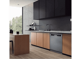 Lavavajillas - Midea MFD60S080X, 12 Servicios, 4 Programas, Ancho 59.8 cm, Inicio Diferido, Inox