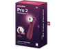 Succionador de clítoris - Satisfyer Pro 2 Generation 3, Silicona, 12 Programas de Vibración, Impermeable (IPX7), Modo Susurro, Rojo