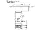 Placa de inducción con extractor - Balay 3EBC963ER, 7400 W, 4 Zonas, Escape/Convección cambiable, Zona flex inducción, Negro