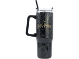 Termo - Sherwood Harry Potter, 940 ml, Acero inoxidable, Con pajita y asa ergonómica