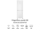 Frigorífico combi - Haier 2D 60 Series 3 HDW3618DNPW, No Frost, 185 cm, 341 l, Motor Inverter, Wi-fi, Blanco