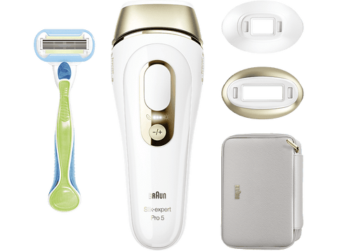 Depiladora IPL- Braun Luz Pulsada Silk-expert Pro 5 PL5152, Reducción Permanente Vello Visible, Skin Pro 2.0