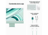 Apple iMac (2023) MQRA3Y/A, 24 Retina 4.5K, Chip M3, CPU de 8 núcleos, GPU de 8 núcleos, 16GB de RAM, 512GB de SSD, Sin Ethernet, Verde