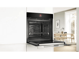 Horno compacto - Bosch HBG774KB1, Serie 8, Multifunción, Pirolítico, 71 l, 54.9 cm, Negro