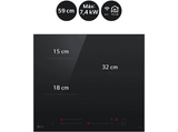 Placa inducción - LG CI5Z2421BN, 3 zonas, Zona grande de 32 cm,  Stop&Go, ThinQ™, Negro