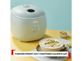 Arrocera - Tefal Multifunción POP, 0.7 L, Hasta 4 raciones,  Tecnología Smart NFC, Compacta, Bol Antiadherente,  Cesta vaporera, 8 programas
