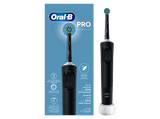 Cepillo eléctrico - Oral-B Vitality Pro, 1 Cabezal de recambio, Temporizador 2 minutos, Diseñado Por Braun, Negro