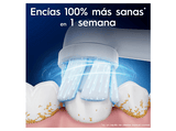 Recambio para cepillo dental - Oral-B iO Gentle Care, Pack de 6 unidades, Para encías sensibles, Blanco